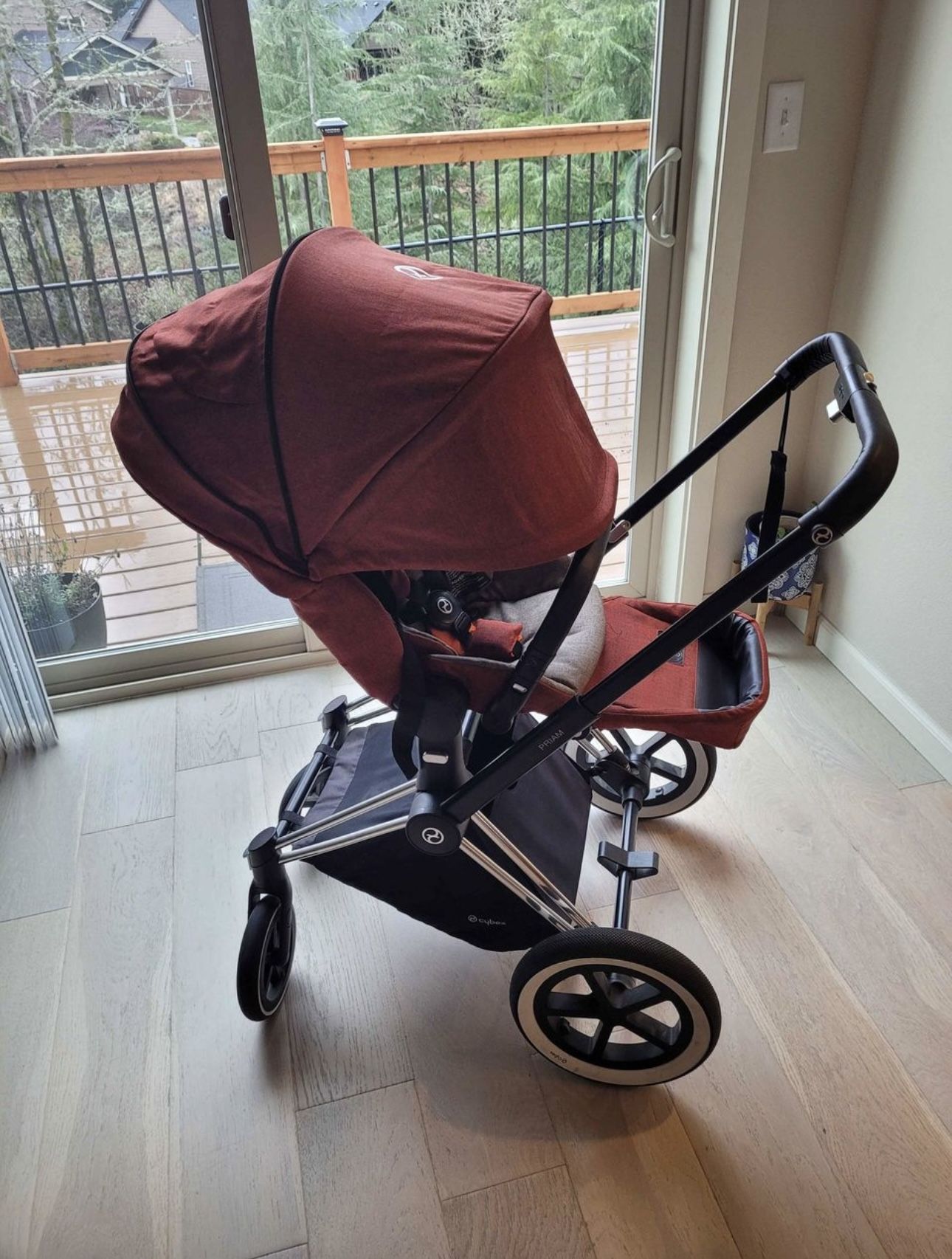 bugaboo dark cherry Butterfly Stroller Size:4000 C color-bull-bream your newborn can nap Daiwa Air Z Pro