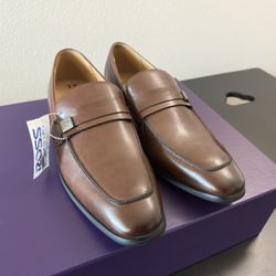 New Men’s Size 12, Calvin Klein Tan Leather Dress Shoes
