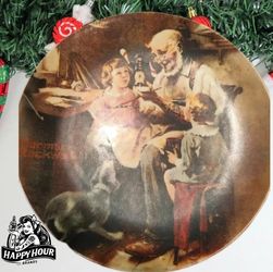 Norman Rockwell Plate The Toy maker Christmas Limited Edition Plate #1013P