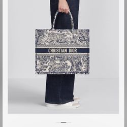 Large Christian Dior Book Tote
