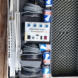 Photograph Light System Novatron 440 Plus Power pack And Lights And Gear