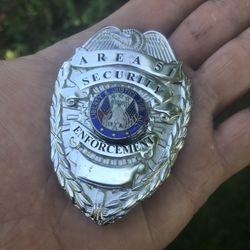 Area 51 security enforcement badge pin