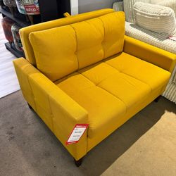 Yellow Oversized Chair / Sleeper Armchair / Twin Sleeper / Convertable