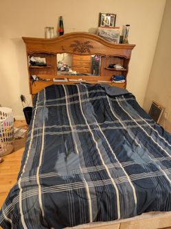 Headboard/Long Dresser with Mirror/Tall Dresser