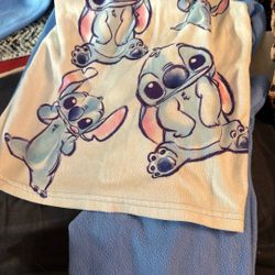 Stitch Pj Set Used Size 10/12 Used