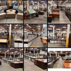 Commercial Grade Office Furniture Training Tables Desks Chairs Filling Cabinets Storage Organizer Lockers  *Read description*