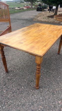 Solid wood table