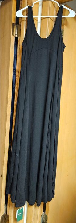 Halara Black Maxi Dress with side slits