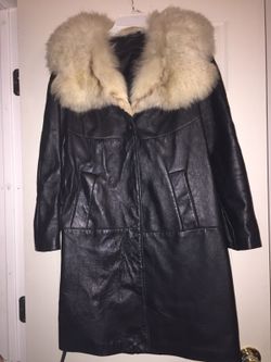 Leather coat