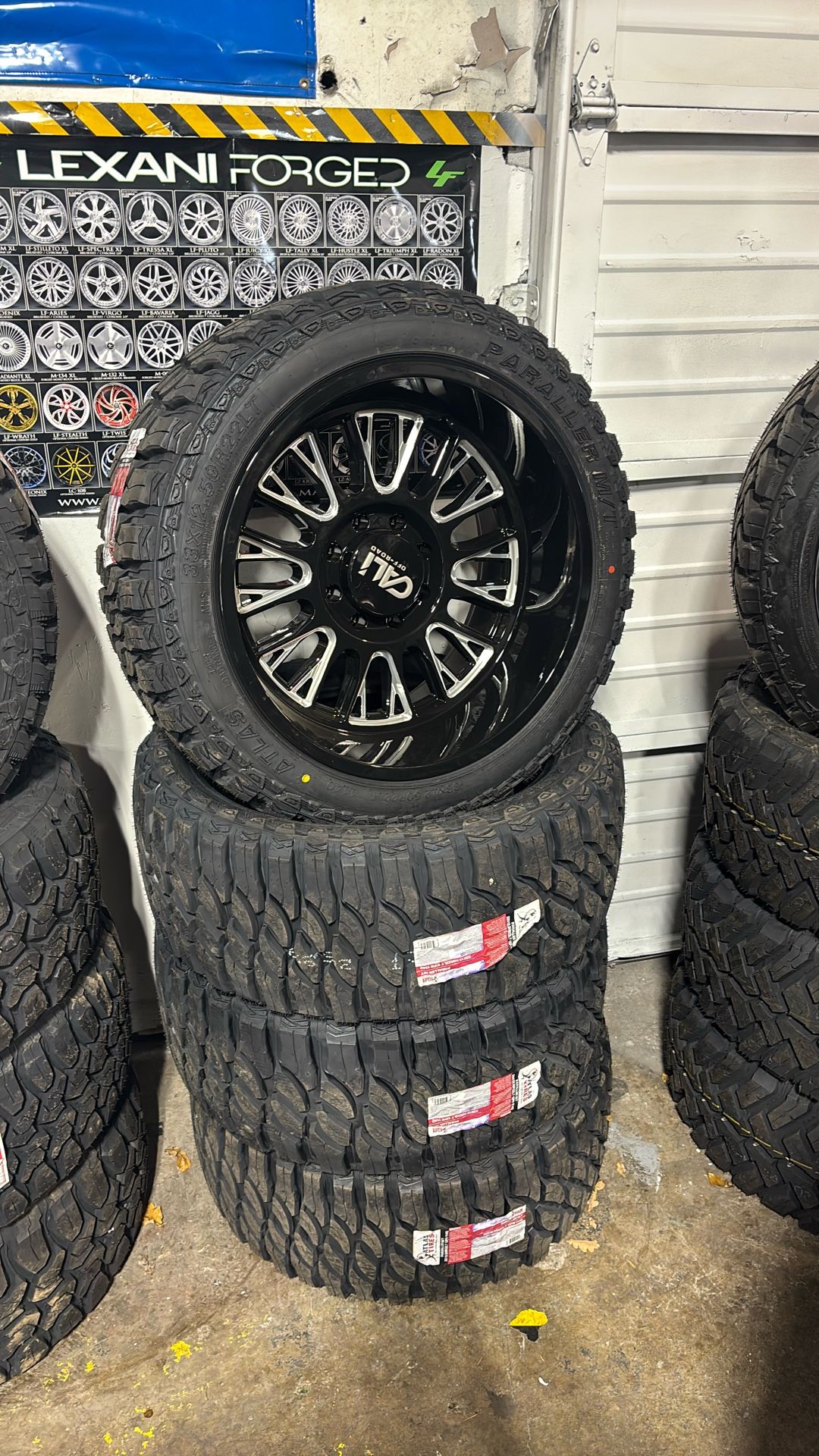 22x12 Cali Wheel And Tire Package
