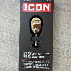 ICON G2 1/4 in. Drive, 2-5/8 in. Stubby Ratchet