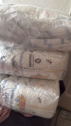 3 bags of diapers new born
