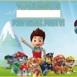 NEW Paw Patrol Pawtastic Party 20 Invitations 
