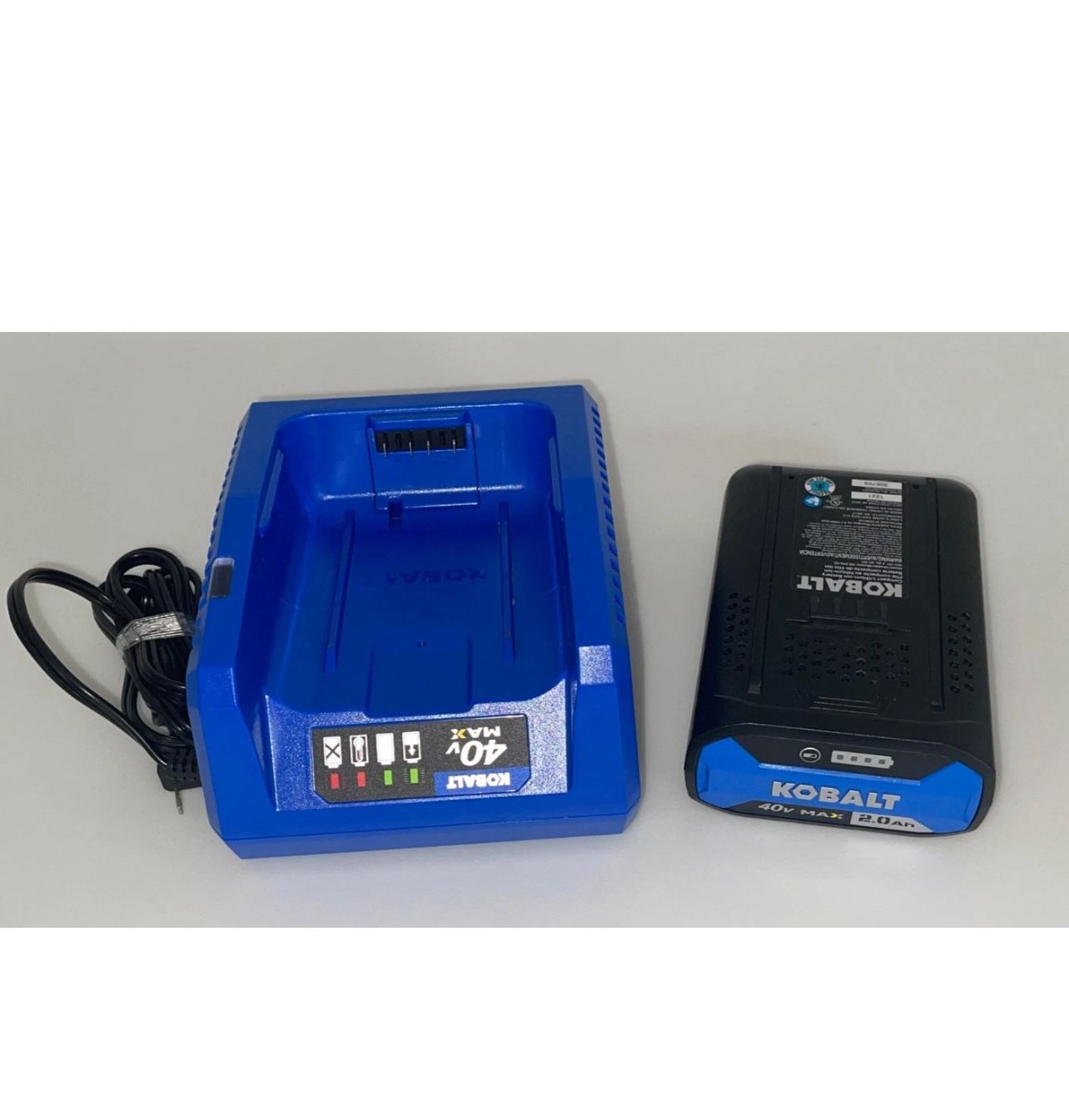 Kobalt 40V Max Battery and Charger Combo Fast Rapid Charging 168
