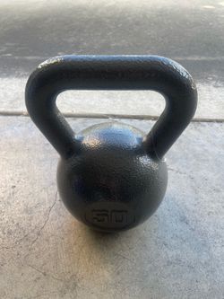 Athletic Works 50lb Kettlebell, Casting Iron, Durable