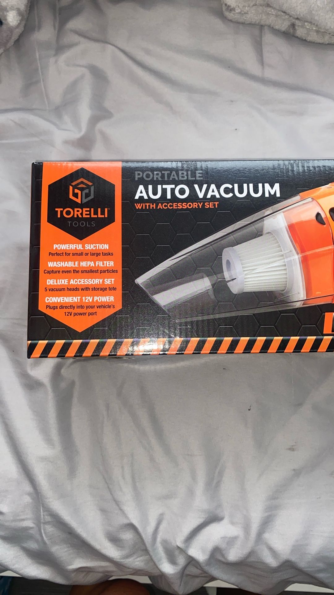 Torelli Tools 12v power Portable auto vacuum accessories set 13ft cord