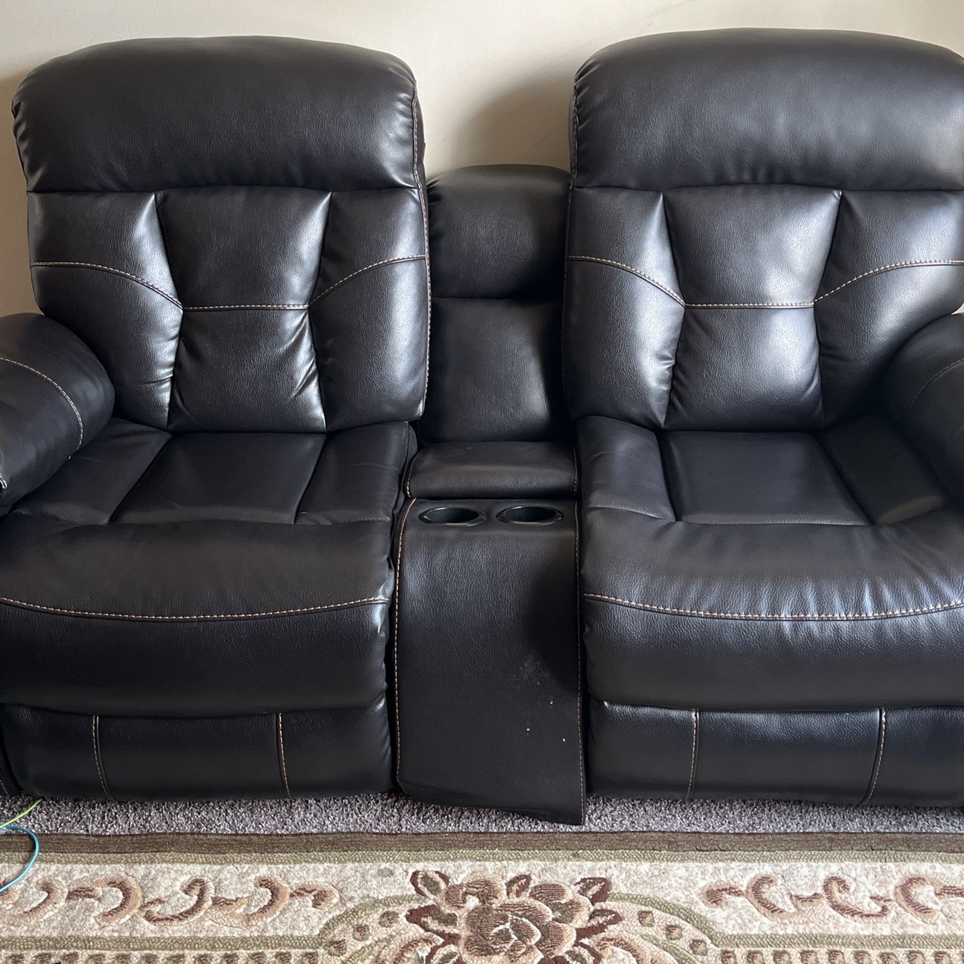 Black Leather Recliner