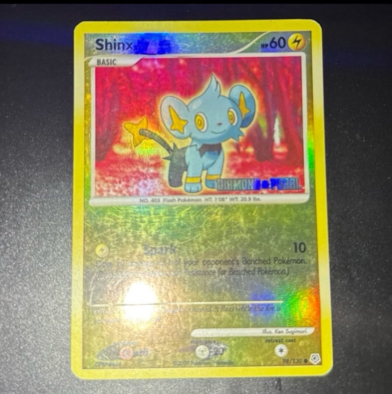 Shinx Diamond & Pearl Burger King 98/130 Uncommon Promo stamped Rare year 2007