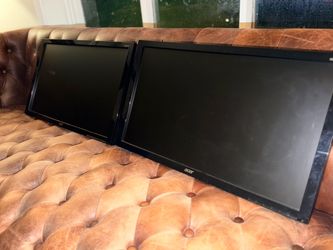 Two Acer Computer Monitors