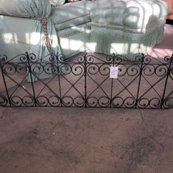 Black Iron Scroll Fireplace Screen