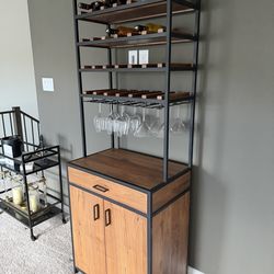 Crate and Barrel Wine Rack Bar Tower