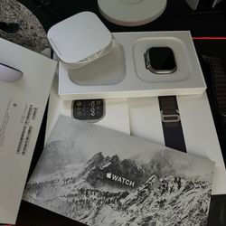 Apple Watch Ultra 2 GPS + Cellular 49mm Titanium Case with Indigo Alpine Loop - AT&T
