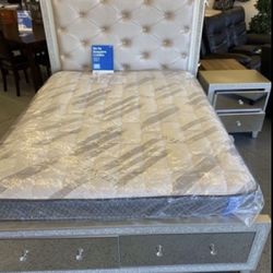 Furniture, Boxspring, Bed Frame, Twin, Full Queen King