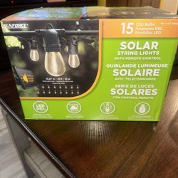 Sunforce 35' Solar String Lights with Remote Control (Brand New) 