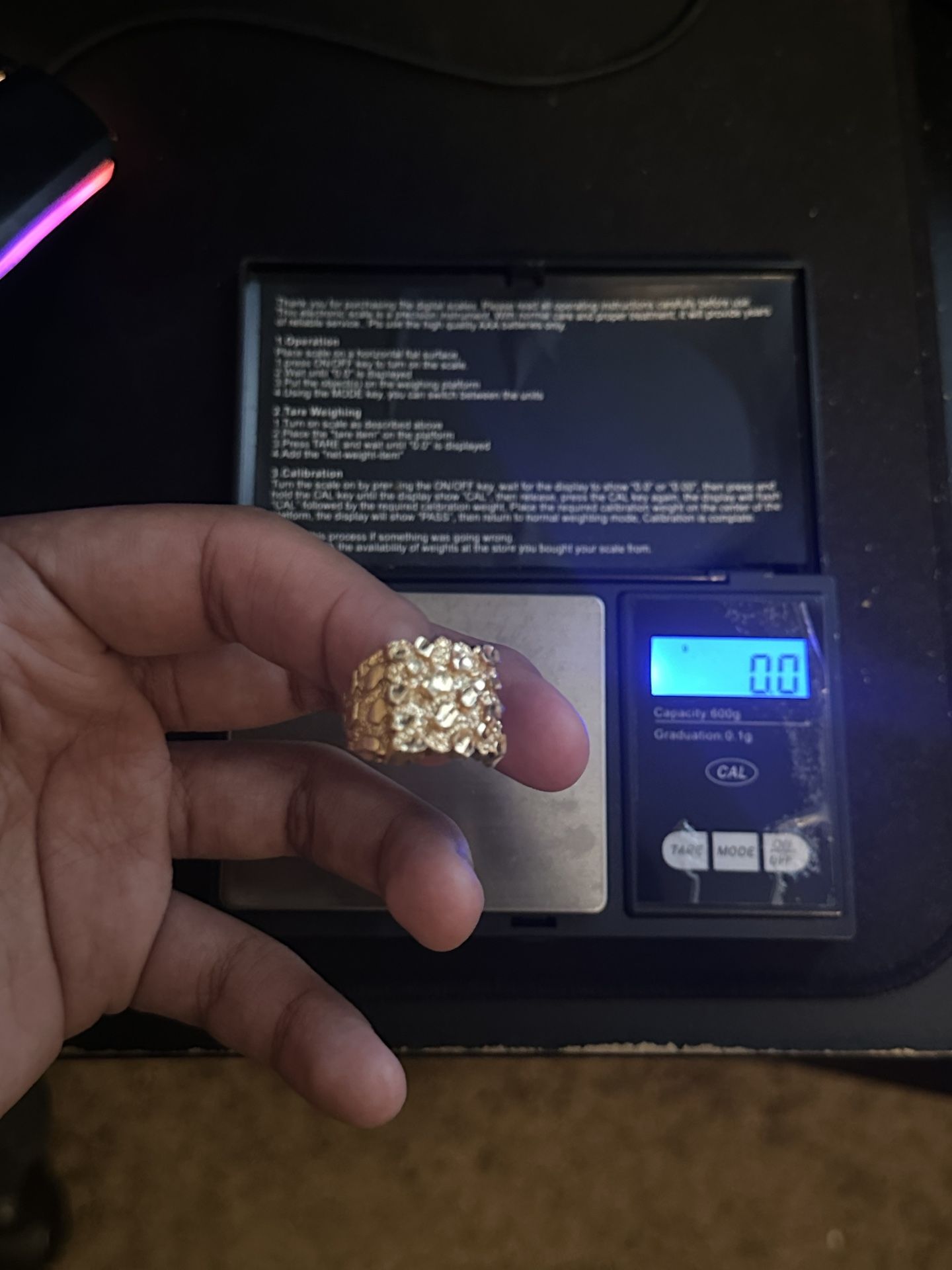 Gold Nugget Ring