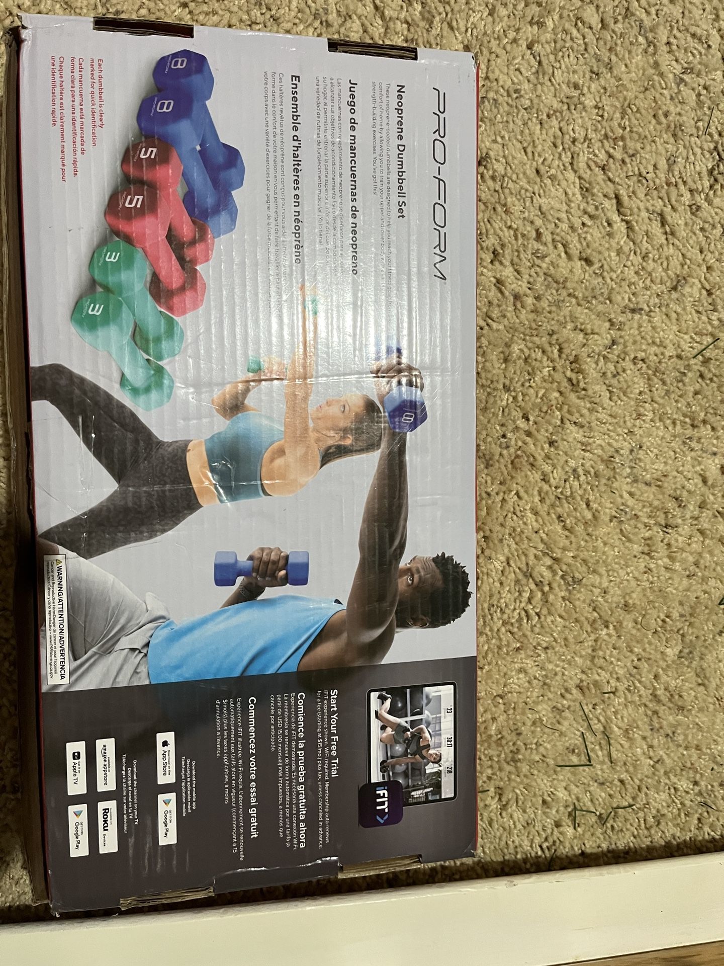 Pro form neoprene Weight Set