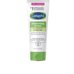 Cetaphil Moisturizing  Cream 3oz For Dry To Very Dry Sensitive  Skin