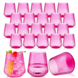 Plastic hot Pink Cups 