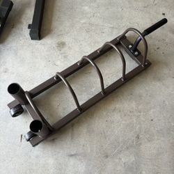 Olympic BUMPER Plate Storage Weight Holder With Wheels 