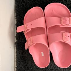 Birkenstock Arizona Essentials EVA Candy Pink Women Sandals Size 7 Narrow EU 38