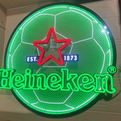 HEINEKEN BEER SOCCER LED SIGN