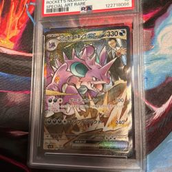 Pokemon- Rockets Nidoking Japanese Gem 10