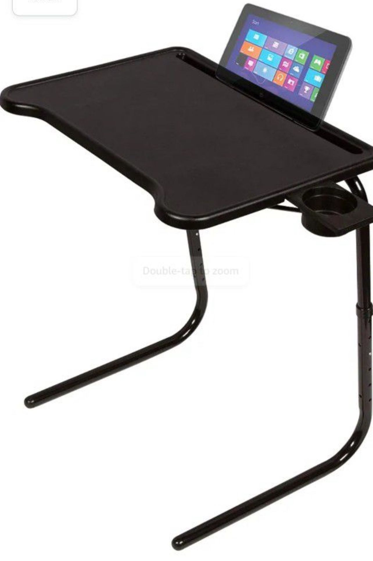 Table-Mate Ultra Folding TV Tray Table and Cup Holder