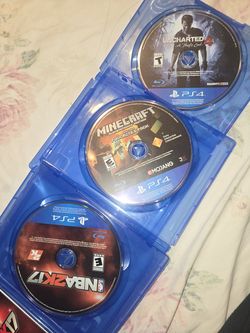 Playstation 4 set of 3 games no flaws selling together see all pics