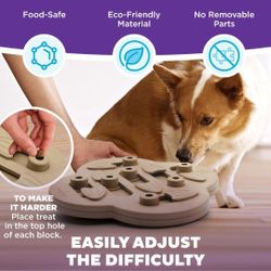 New Dog Hide N Slide Treat Puzzle Interactive Toy