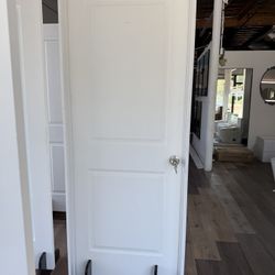 Solid Wood Door Set with Frame, Hinges, Lock & Trim – Only $159