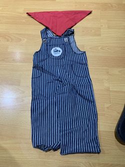 Railroad engineer kids costume. 2T size