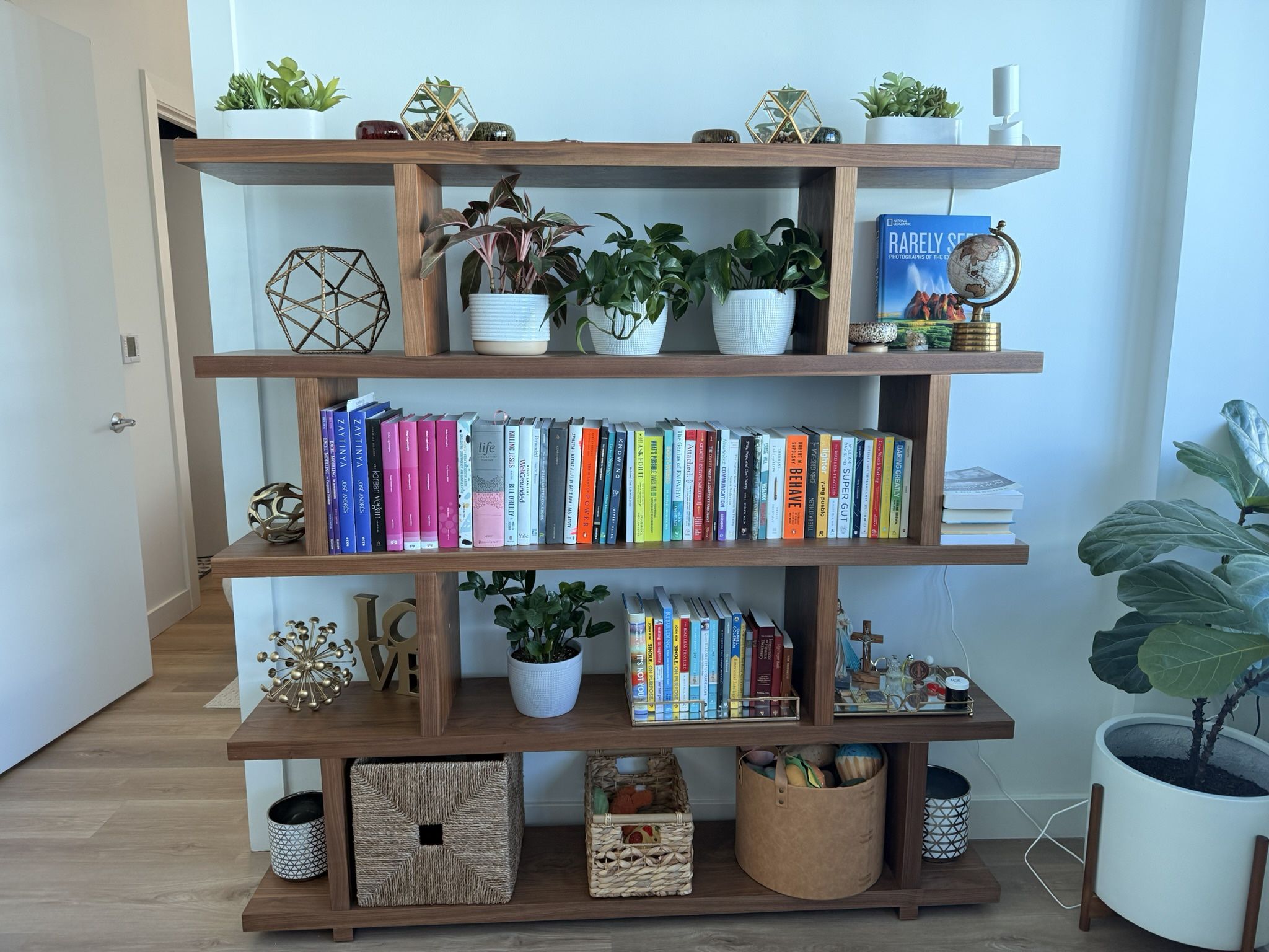 Annora Bookcase By AllModern For Sale (Walnut Color)