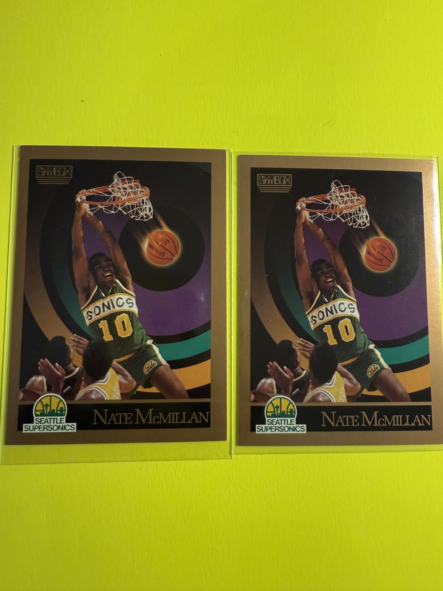 1990-91 Skybox Nate McMillan #271 Error Card & Corrected Variation