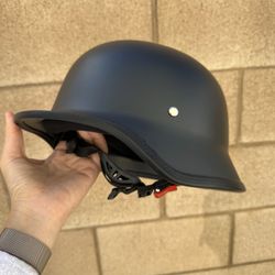 Scooter Motorcycle Half Face Helmet,Matte Black Graphics, DOT Approved for Bike Scooter ATV UTV Chopper