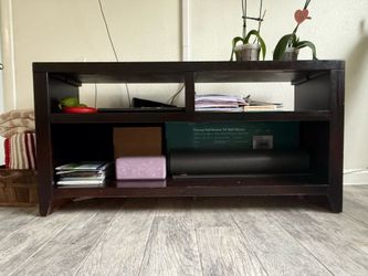 Wooden entertainment center