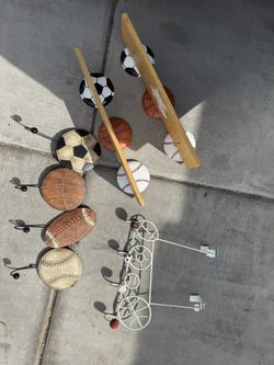 Sports Shelves And Wall Hooks 