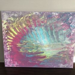 Abstract Canvas Painting (20”x16”)