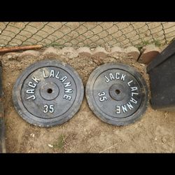 Standard Gym Weights 35s Jack Lalanne $70 Pair