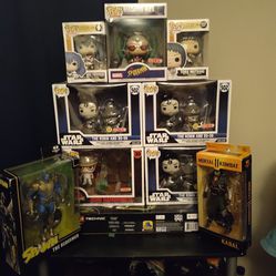 Assorted Funko Pops And Figures