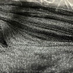 Black Tulle Fabric.  Huge 